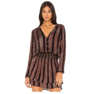 Rails Jasmine Metallic Striped Blouson Dress